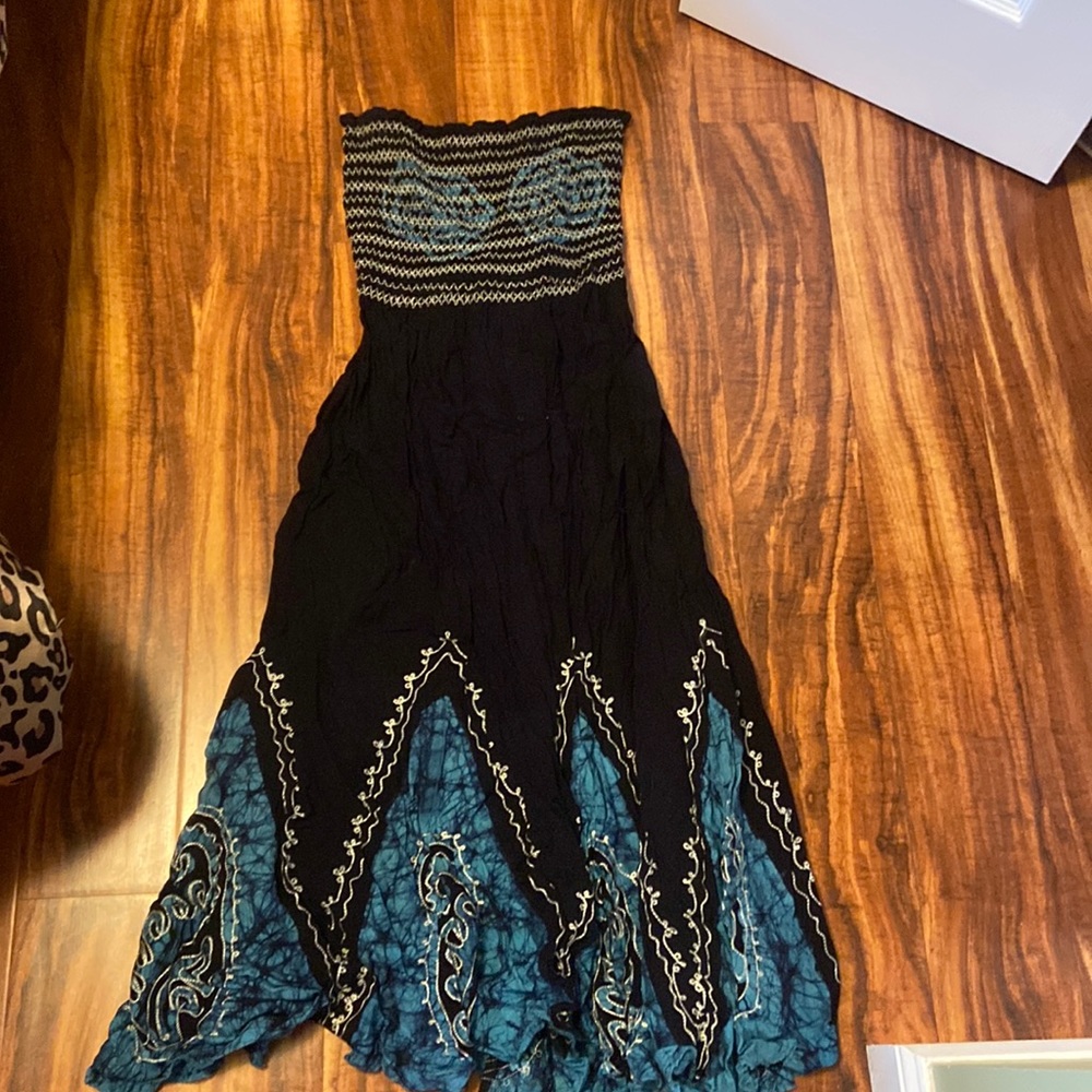 Strapless sundress